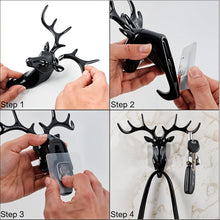 Deer Head Self Adhesive Wall Door Hook Hanger - justgrabit.in | Just Grab It