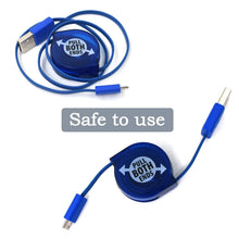 Retractable Usb Charge widely used for charging various types of smartphones and technical devices present in all kind of places etc. - Justgrabit Inc.