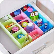 Desktop Storage Organizer Box Set - 5 Grid Compartments for Clothing, Underwear, Socks & Ties (4 - Piece) - Justgrabit Inc.