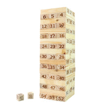 Numbered Wooden Tumbling Tower Game Set - justgrabit.in | Just Grab It