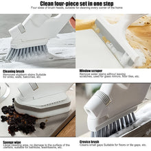 4 in 1 Scrub Brushes for Cleaning 4 Types of Brush Head Replacements (1 Set) - justgrabit.in | Just Grab It