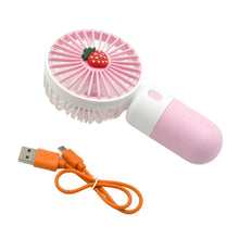 Portable Small Electric Fan Handheld, Rechargeable Mini Student Handheld Dormitory Class Personal Fan - Justgrabit Inc.