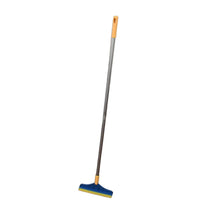 2 in 1 Cleaning Brush & Wiper , Long Handle Floor Brush, Rotatable Cleaning Brush for Bathroom, Kitchen, 120 Degree Triangular Rotating Brush Head with Wiper - justgrabit.in | Just Grab It
