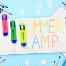 Highlighter Pen, Assorted Colours Water Based Broad Tip Writing Marker (3 Pcs Set) - Justgrabit Inc.