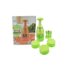 Food Chopper, Easy to Clean Manual Hand Chopper Dicer, Slap Press Chopper Mincer for Vegetables Onions Garlic Nuts Salads - justgrabit.in | Just Grab It