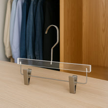 Heavy - Duty Transparent Acrylic Hanger With Adjustable Clips - justgrabit.in | Just Grab It