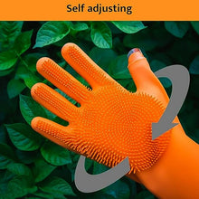 Silicone Glove with Multi - Function Blade for Cutting and Cleaning Vegetables Fruit and Other Cultures Gardening Tool (1 Pc) - justgrabit.in | Just Grab It