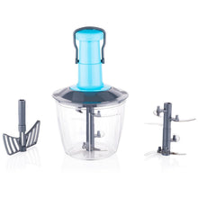 6 Blades Manual Hand - Press Vegetable Chopper (1100 ML / Mix Color) - justgrabit.in | Just Grab It