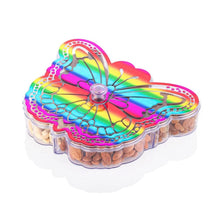 Butterfly Shape 4 Compartment Multipurpose Box | Dry Fruit Box (1 Pc) - justgrabit.in | Just Grab It