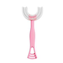 2 In1 U - Shape Silicone Manual Toothbrush & Tongue Scraper Cleaner Brush (1 Pc) - justgrabit.in | Just Grab It
