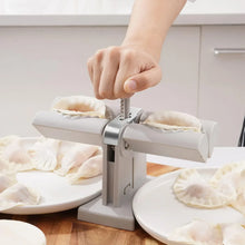 Double - Head Dumpling Maker Mold – Press Two Dumplings at Once (Brown Box) - justgrabit.in | Just Grab It