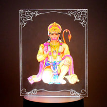 Beautiful 3D Lord Hanuman Frame with soft white light (1 Pc) - Justgrabit Inc.