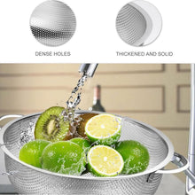 Stainless Steel Rice Vegetables Washing Bowl Strainer Collapsible Strainer. - justgrabit.in | Just Grab It