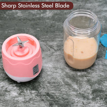 Portable Blender, Mini Handheld Blender with 4 Blades, Mixer for Fruit Shakes - justgrabit.in | Just Grab It