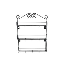 Big Wall Mounted Iron Wall Shelf with 3 Storage Racks for Kitchen, Pantry, Cabinet, Counter top or Free Standing, Rack Holder for Kitchen - Justgrabit Inc.