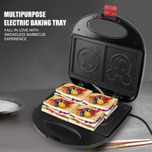 Double Sided Heating 750W Electric Sandwich Maker (1 Pc) - justgrabit.in | Just Grab It