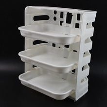 Plastic 3 Layer Wall - Mounted Food Organizer Rack (1 Set) - Justgrabit Inc.