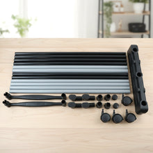 Double Pole Adjustable Garment Stand (1 Set) - justgrabit.in | Just Grab It