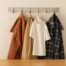 Stainless Steel Wall Mounted Coat 6 Hook Rack (32x3 / 1Pc) - Justgrabit Inc.