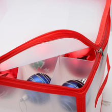 Storage Box Transparent PVC Zipper Sealed Lasting Sock Organizer with Compartment (30×30 CM / Inside Cardboard sheet) - justgrabit.in | Just Grab It