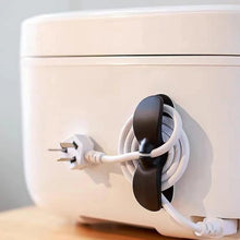 Power Plug Holder Organizer for Appliances Tidy Cord Winder Cable Organizer Self Adhesive Wire Wrap Holder for Coffee Maker Pressure Etc (1 Pc / 8x3 Cm / Small) - Justgrabit Inc.