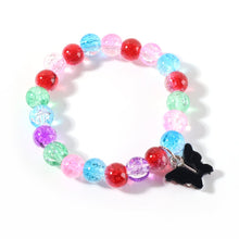 Premium Multicolor Crackle - Bead Stretch Bracelet (1 Pc) - justgrabit.in | Just Grab It
