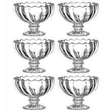 Glass Ice Cream Bowls Glass Dessert Cups for Sundae (6 pcs / 120ml) - justgrabit.in | Just Grab It