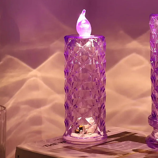 Candles for Home Decoration, Crystal Candlelight, Diwali (1 Pc / Multicolor) - justgrabit.in | Just Grab It
