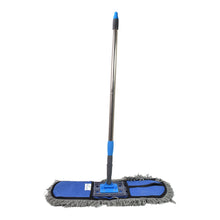 Wet and Dry Cotton Pad Floor Mop with Long Aluminium Handle (1 Pc / Large) - justgrabit.in | Just Grab It