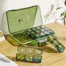 Portable Weekly Pill Box Organiser Daily Pill Keeper 21 Grid Container (1 Pc) - justgrabit.in | Just Grab It