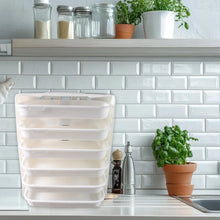 Plastic 6 Layer Wall - Mounted Food Organizer Rack (1 Set) - Justgrabit Inc.