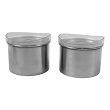 Multipurpose Stainless Steel Airtight Containers with See Through Lid (2 Pc / 500 ML) - justgrabit.in | Just Grab It