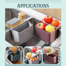 Small Multifunction Sink Drain Basket - Universal & Foldable - Sink Trash Holder Sink Side Storage Drainer Strainer Basket, Foldable Kitchen Sink Drain Strainer for Food,Dish Drainer for Fruits, Vegetables - justgrabit.in | Just Grab It