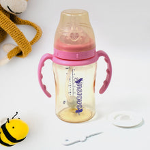 Plastic Baby Feeding Bottle with Handles & Straw (220 ML / 1 Pc) - justgrabit.in | Just Grab It