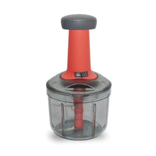 Matte Finish Hand Press Chopper with 3 Blades for Easy Vegetable & Fruit Chopping - justgrabit.in | Just Grab It