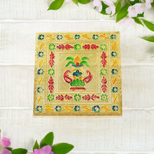 Handicraft Wood Chowki for Pooja , Wooden Bajot (1 Pc / Mix Descign & Color) - justgrabit.in | Just Grab It