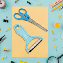 Stainless Steel Kitchen Scissors & Multipurpose Peeler (2 Pc Set / Mix Design Scissor & Peeler) - justgrabit.in | Just Grab It