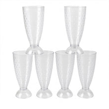 Supermom Transparent Plastic Milkshake Glass Set (400ML / 6 Pc) - justgrabit.in | Just Grab It