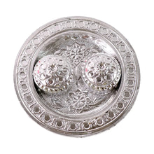 Round Shape Special Puja Thali, Kumkum Thali Holder (1 Pc / Small) - justgrabit.in | Just Grab It