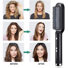 Hqt - 909B Hair Straightener Used While Massaging Hair Scalps And Head., Hair accessories - Justgrabit Inc.