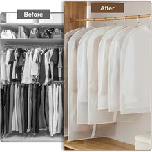 Foldable Non Woven Men's Coat Blazer Suit Cover (80×60 CM / 1 Pc / White Side Chain Suit Cover) - justgrabit.in | Just Grab It