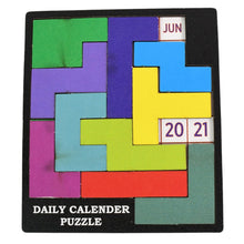 Wooden Daily Calendar Puzzle (Multicolor / 1 Set) - justgrabit.in | Just Grab It