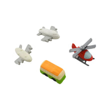 Vehicle Pattern Eraser School Stationery Use Eraser (4 Pc Set) - justgrabit.in | Just Grab It