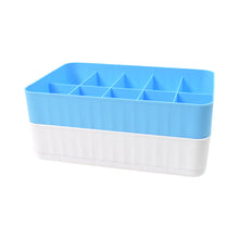Multi - Function Desktop Drawer Storage Box 10 Grid Underwear Socks Box (2 Pc Set) - justgrabit.in | Just Grab It