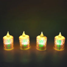 4 Pc Flameless and Smokeless Decorative Melting Candles LED Tea Light, Diwali - justgrabit.in | Just Grab It