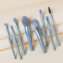 8 - Piece Mini Makeup Brush Kit – Portable Premium Synthetic Set with Case (Mix Colors) - Justgrabit Inc.