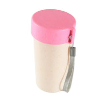 Travel Coffee Cup Portable Water Bottle Wheat Straw Coffee Tea Mug Coffee Mug with Lids for Coffee Tea (300 ML Approx) - Justgrabit Inc.