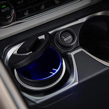 Portable Car Ashtray with Lid and Blue LED Light (1 Pc) - justgrabit.in | Just Grab It
