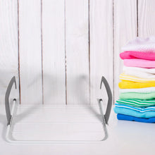 Metal Steel Folding Drying Rack for Clothes Balcony Laundry Hanger for Small Clothes Drying Hanger Metal Clothes Drying Stand, Socks and Plant Storage Holder Outdoor / Indoor Clothes - Towel Drying Rack Hanging on The Door Bathroom - Justgrabit Inc.