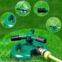 3 Arm 360° Sector Rotating Water Sprinkler Garden Pipe Hose Irrigation Yard - Justgrabit Inc.